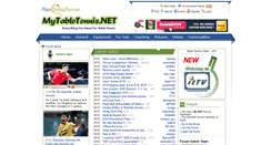 Desktop Screenshot of mytabletennis.net