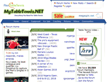 Tablet Screenshot of mytabletennis.net